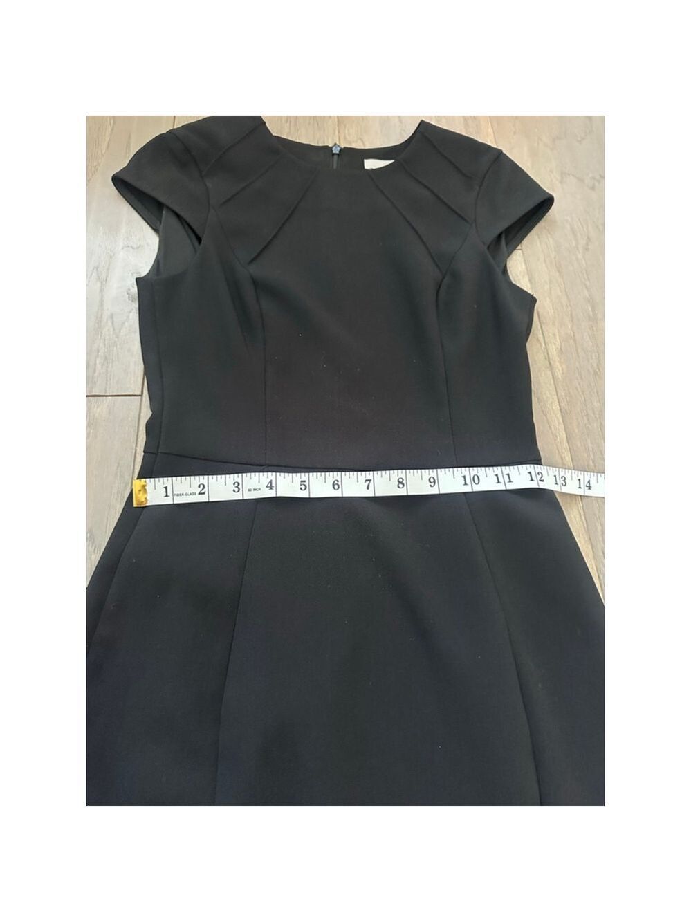 H&M Black Sheath Midi Dress Size 0 - Picture 12 of 13